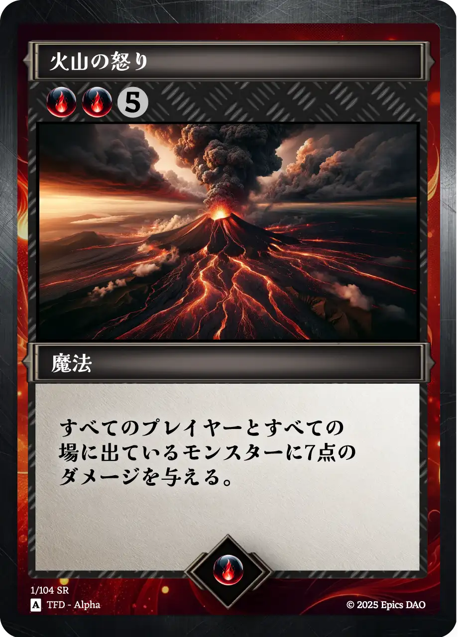 火山の怒り