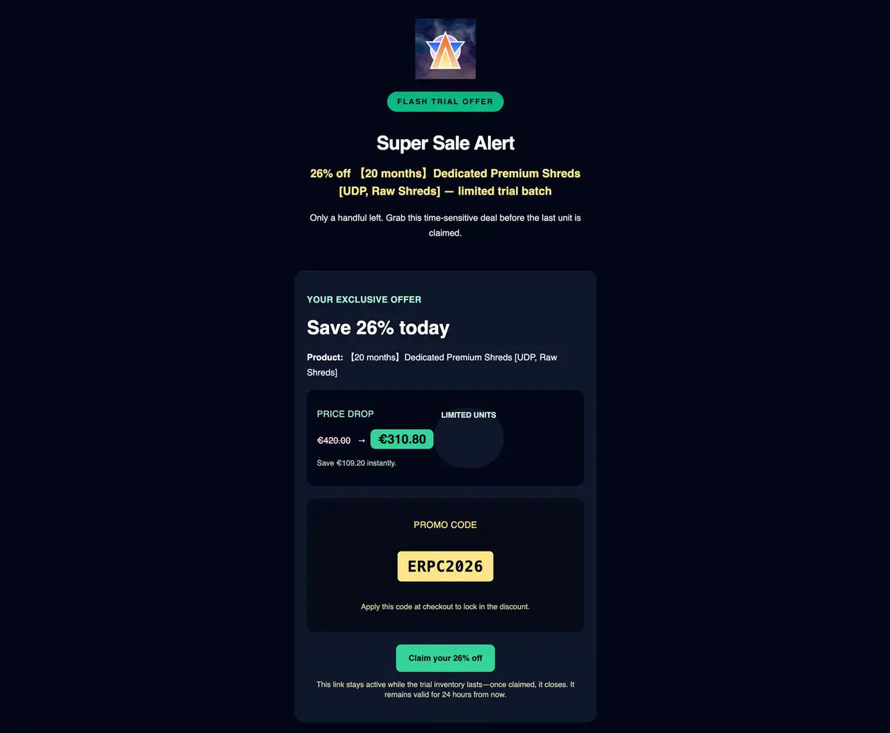 2026 新春限定 Premium Shreds クーポン