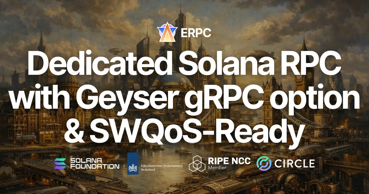 ERPC Launches 5th Gen EPYC High-Performance Dedicated Solana RPC Nodes with Geyser gRPC Option — Maximum Performance Mode with Physical Core Concentration, SWQoS-Ready Staking Power Option Now Available