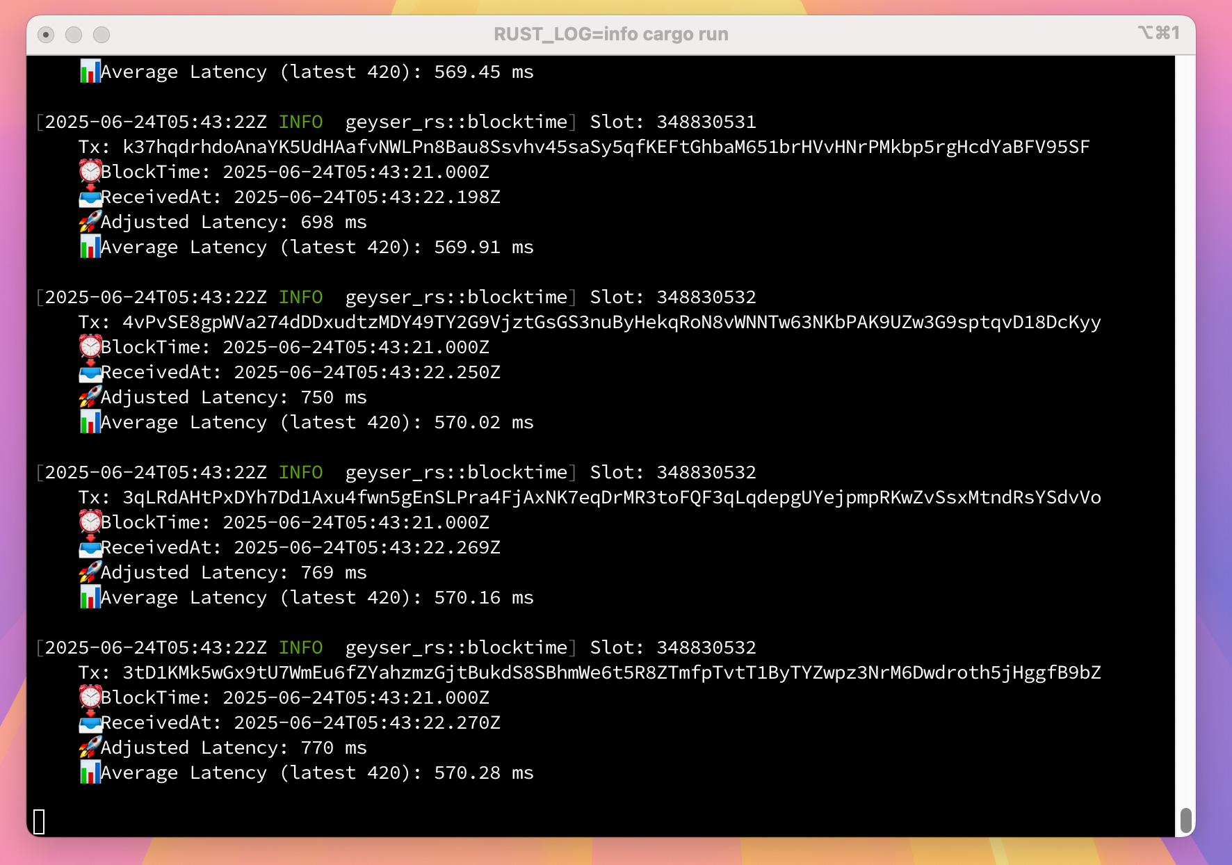 Solana Geyser gRPC Rust