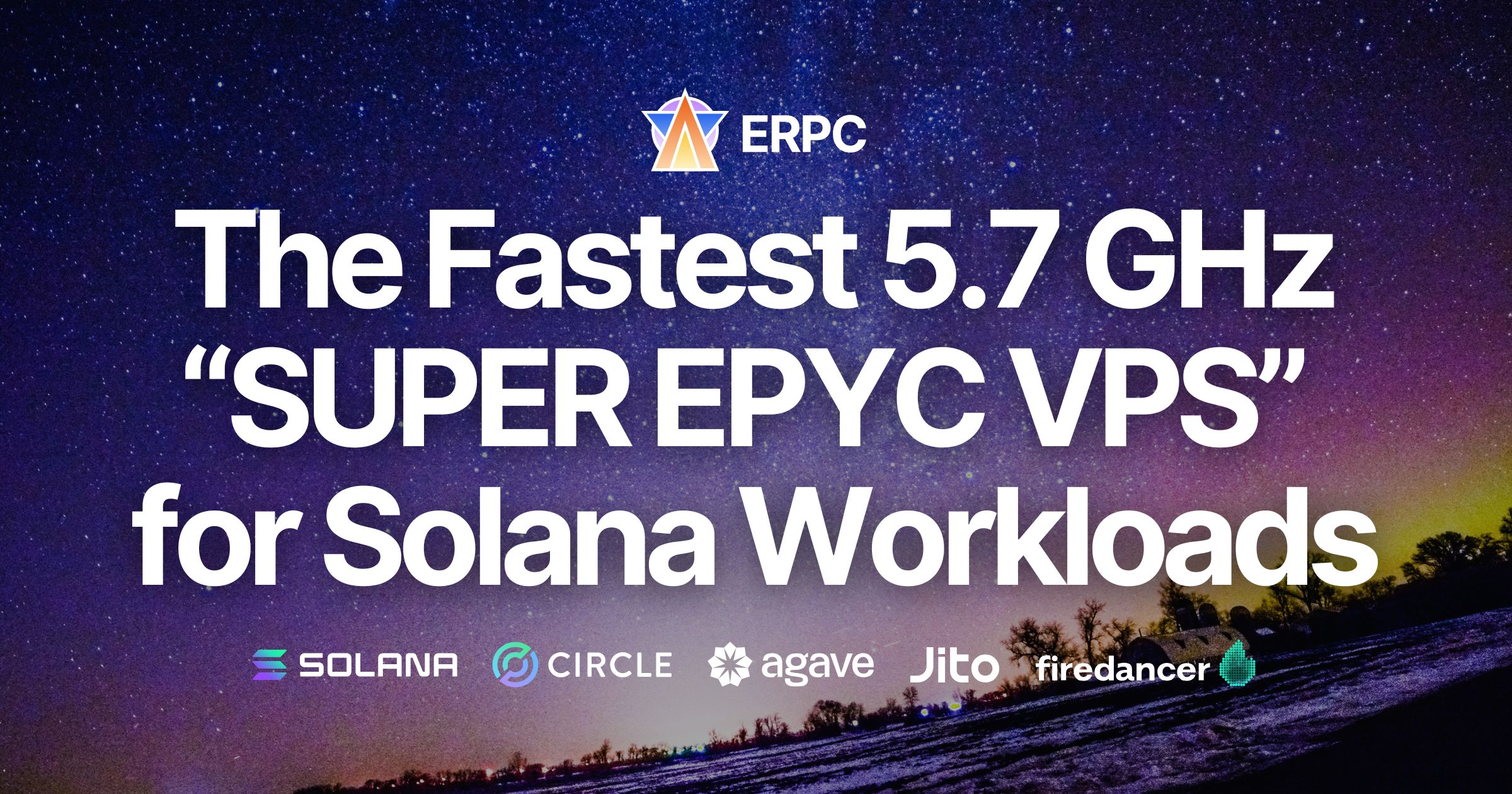 ERPC Announces the Fastest 5.7 GHz “SUPER EPYC VPS” for Solana Workloads. Launching in Frankfurt in September, Waitlist Now Open.