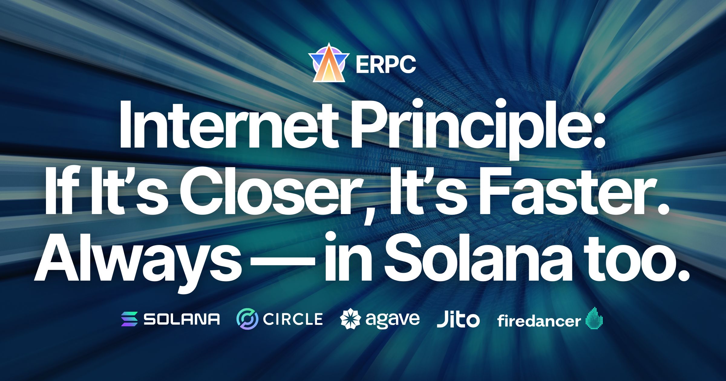 Internet Fundamental Principle: If It’s Closer, It’s Faster. Always — in Solana too.