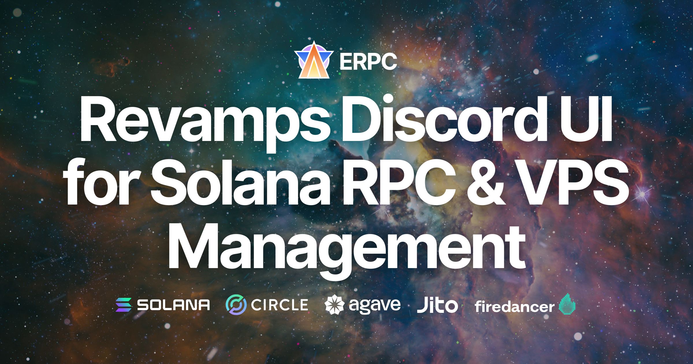 ERPC Revamps Validators DAO Discord Dashboard for Solana RPC and VPS Management, Enhancing Usability with Purpose-Based UI
