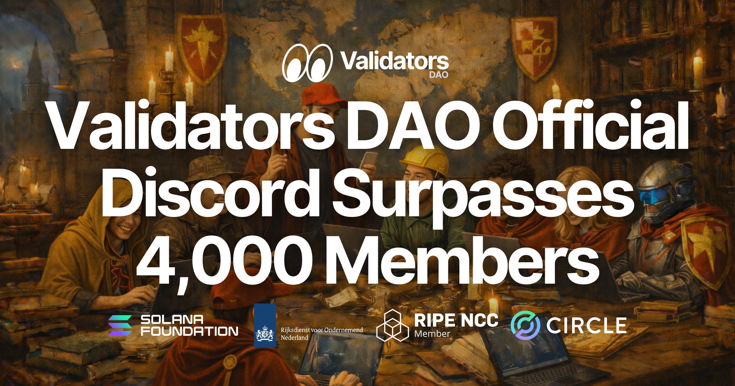 Validators DAO Official Discord passeert 4.000 leden — Een DAO die praktijkkennis van Solana-infrastructuur deelt en die via producten en open source teruggeeft aan de wereld